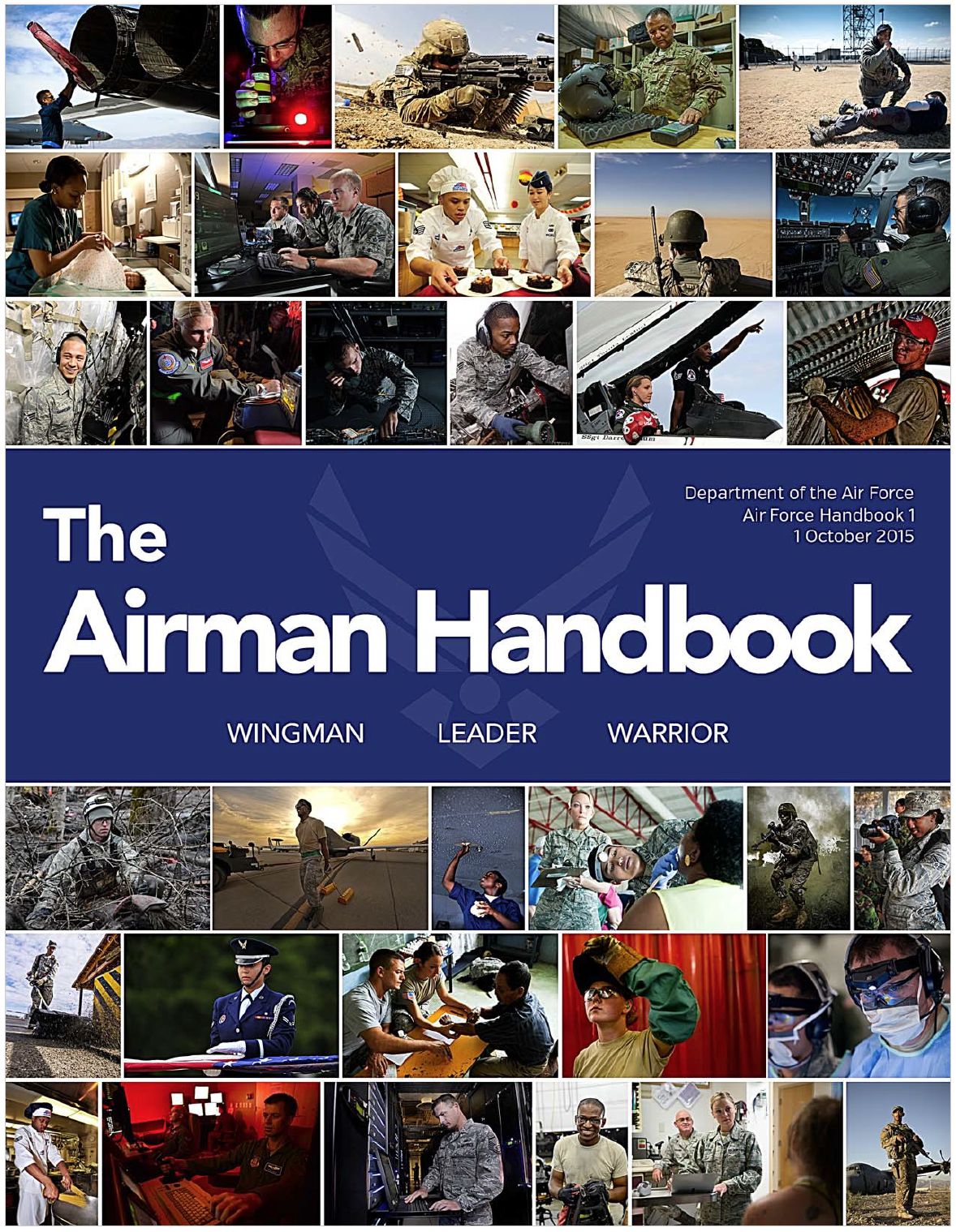 Color Cover of 2015 Air Force Handbook 1, the Airman Handbook