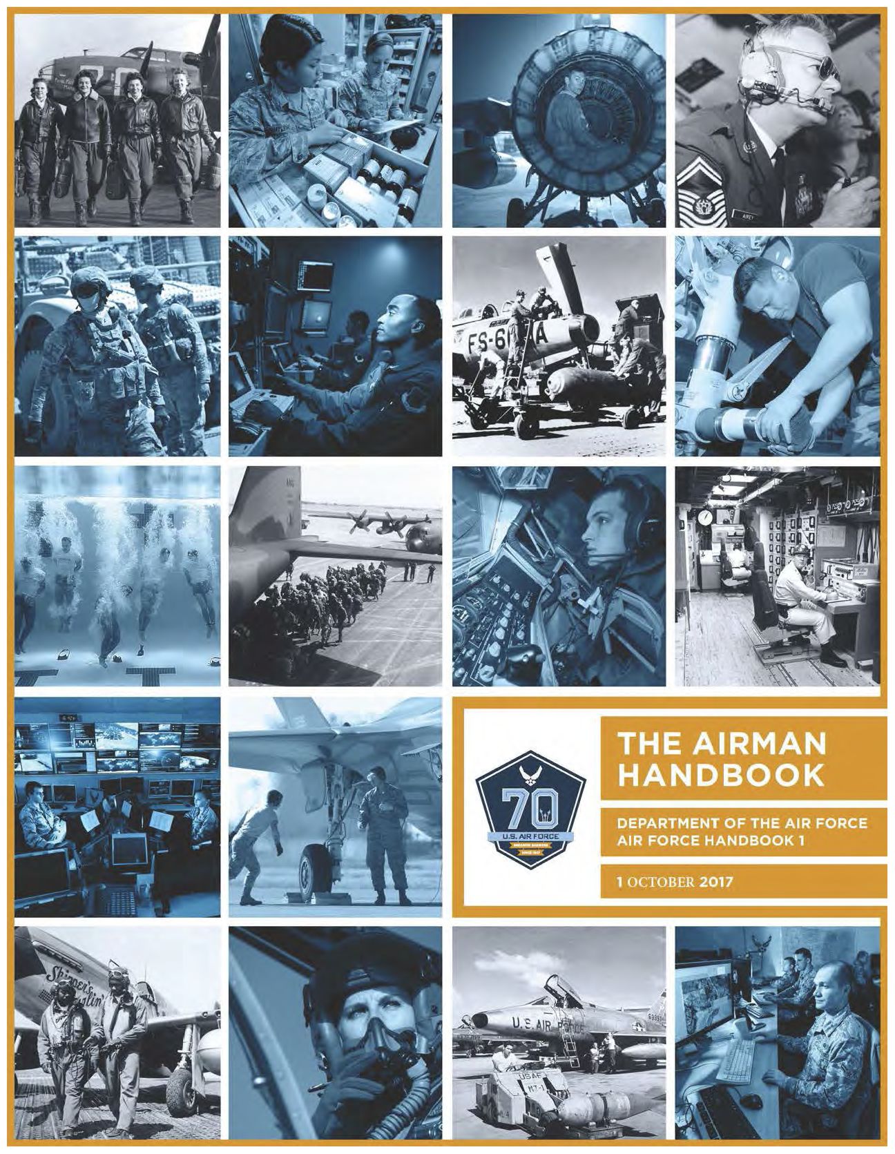 Color Cover of Air Force Handbook 1 dated 2017