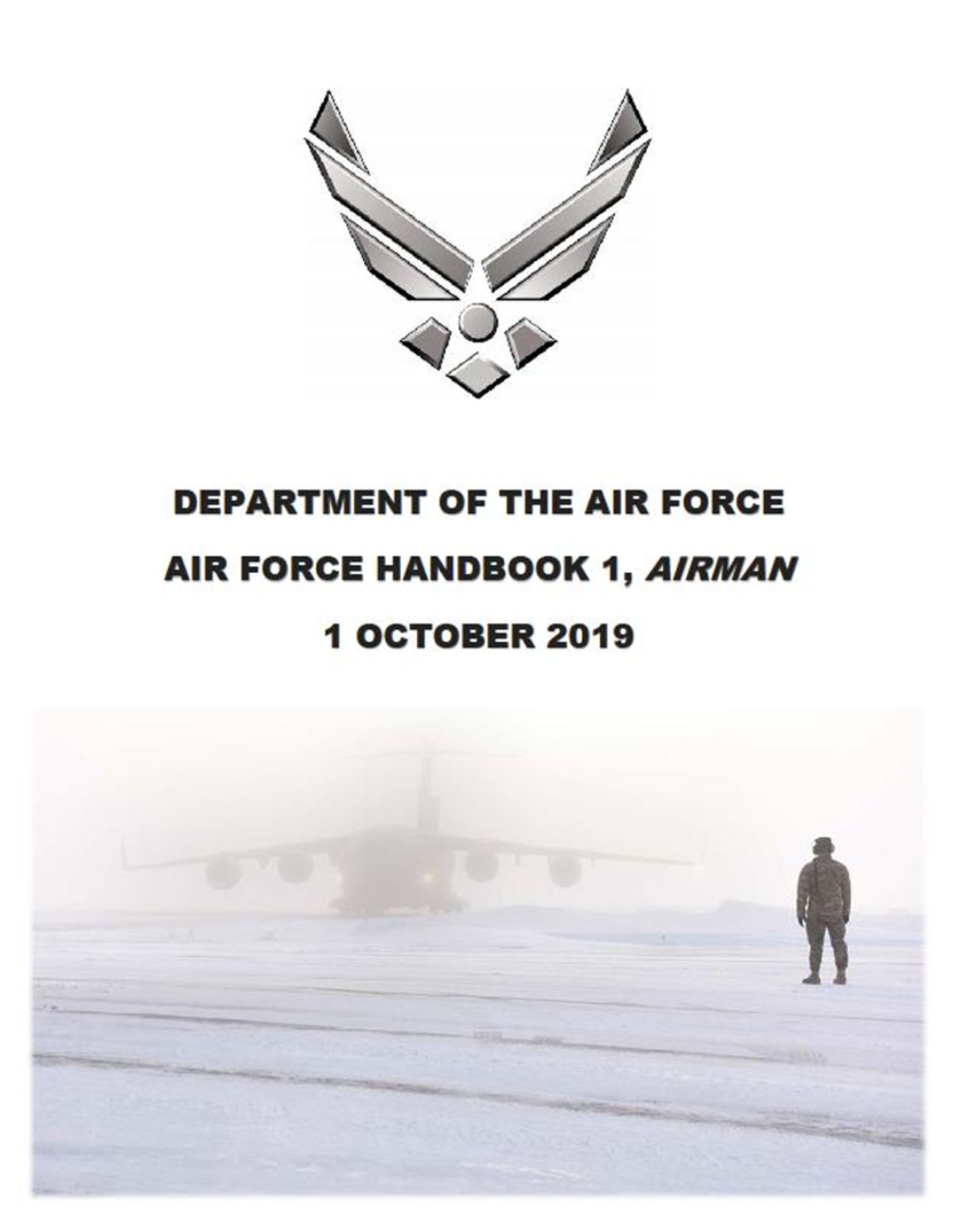 Color Cover of Air Force Handbook 1 dated 2019