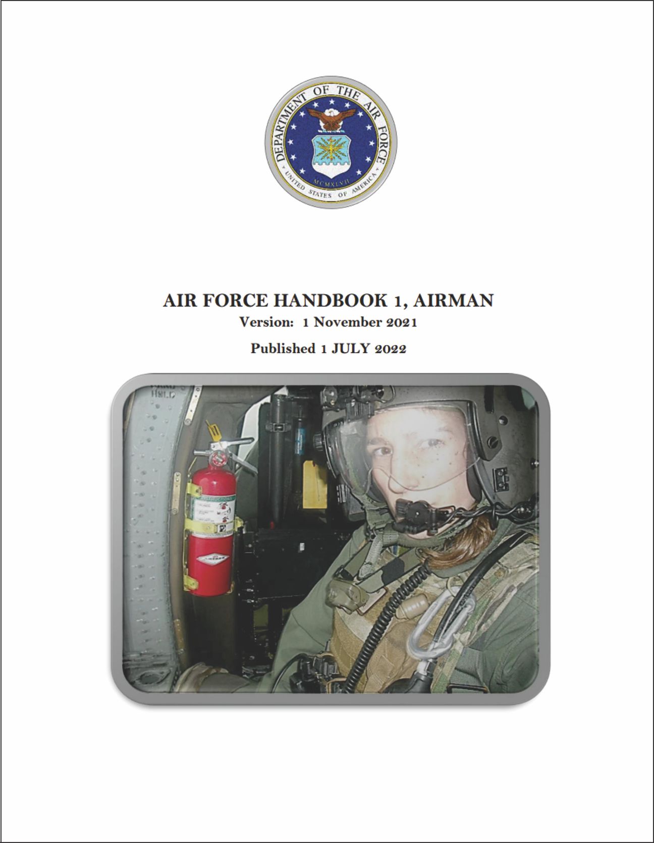 Cover of Air Force Handbook 1 dated 2021
