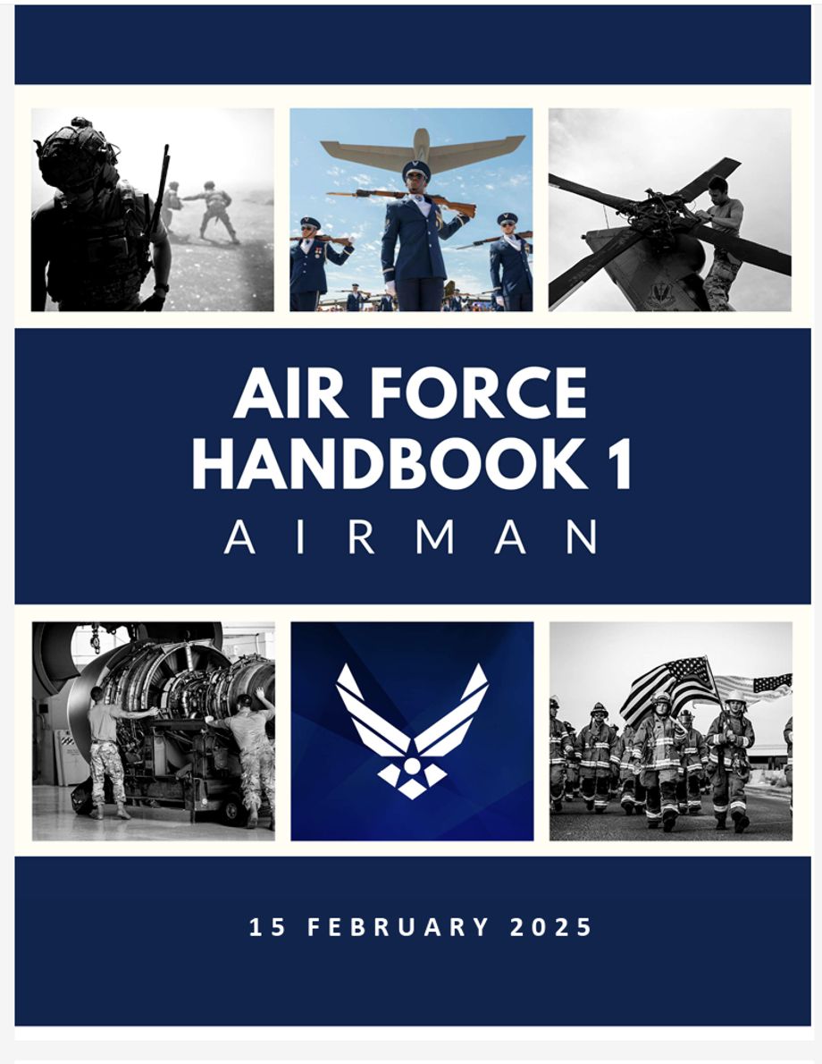 Cover of Air Force Handbook dated 15 Feb 2025
