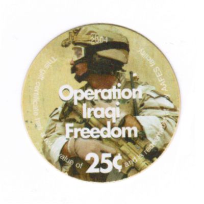 AAFES POG worth 25 cents