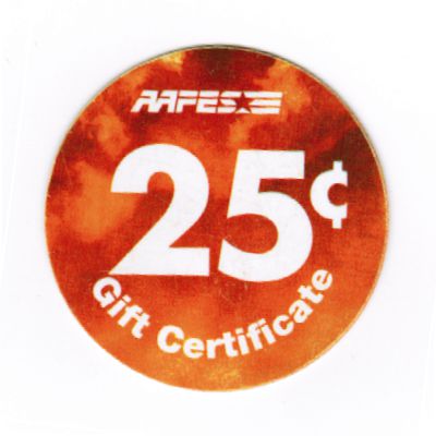 AAFES POG worth 25 cents